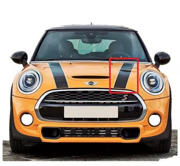 MINI F55 F56 F57 Hood Stripes Strip Sticker Decals Kap Mesin KIRI