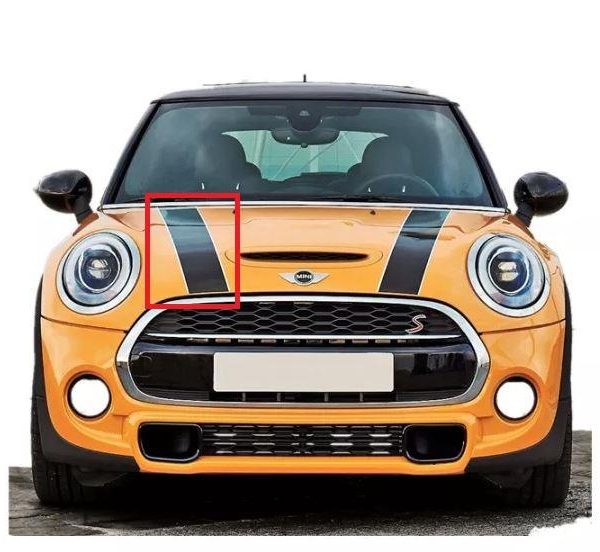 MINI F55 F56 F57 Hood Stripes Strip Sticker Decals Kap Mesin KANAN