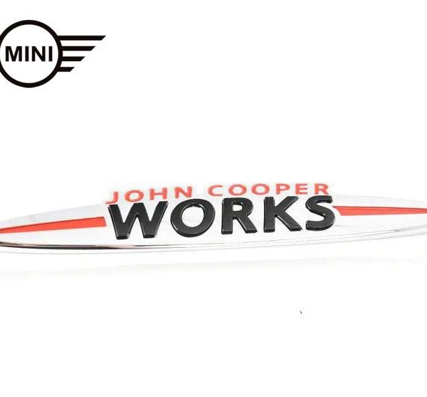 Original MINI F55 F56 F57 F60 JCW Rear Badge Logo Emblem Bagasi