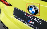 Ori BMW G82 G83 M4 Logo Emblem Badge Bagasi belakang Lubang Camera