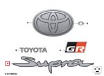 Original Toyota Supra J29 Emblem Bagasi belakang mobil - Gambar 4