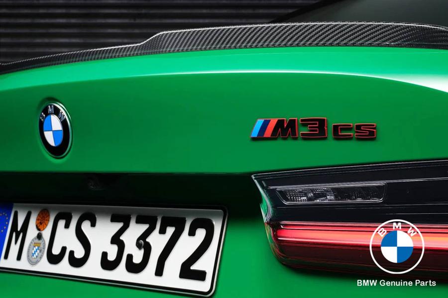 Original BMW G80 M3 CS Badge Emblem Bagasi Belakang