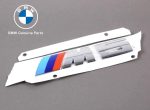 Original BMW E60 M5 Emblem Bagasi belakang mobil Chrome