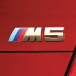 Original BMW E60 M5 Emblem Bagasi belakang mobil Chrome - Image 3