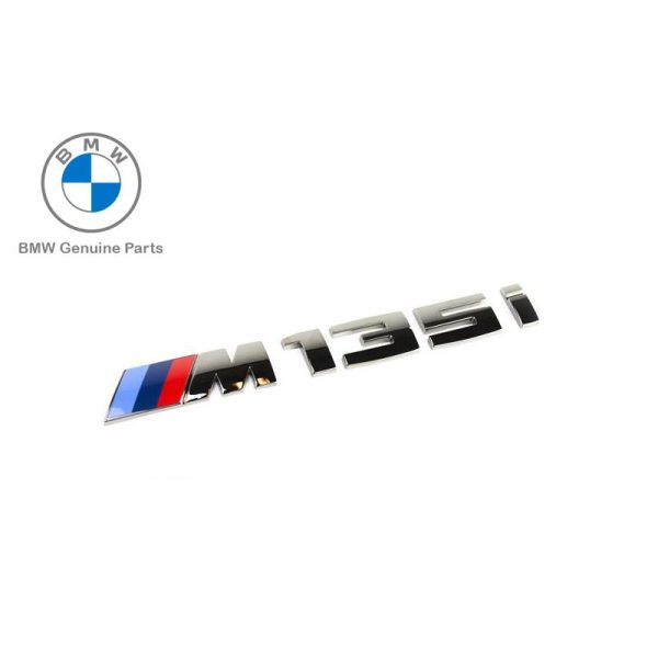 Original BMW F20 F21 M135i Emblem Bagasi belakang mobil Chrome