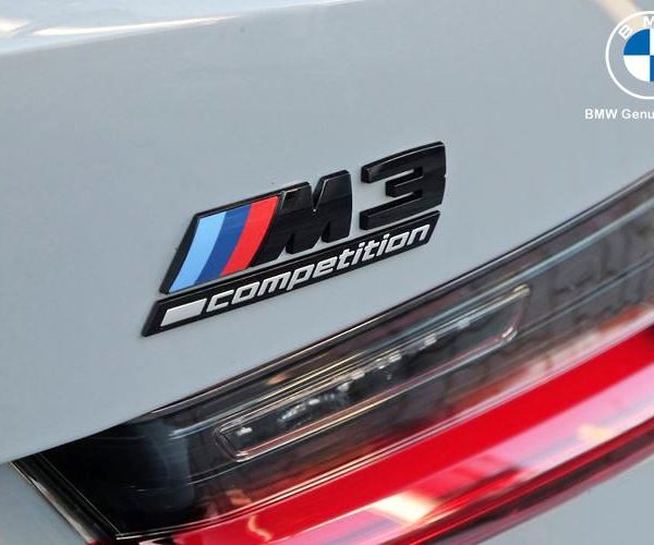 Original BMW G80 M3 Competition Badge Emblem Bagasi Belakang