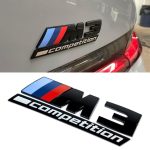 Original BMW G80 M3 Competition Badge Emblem Bagasi Belakang - Image 4