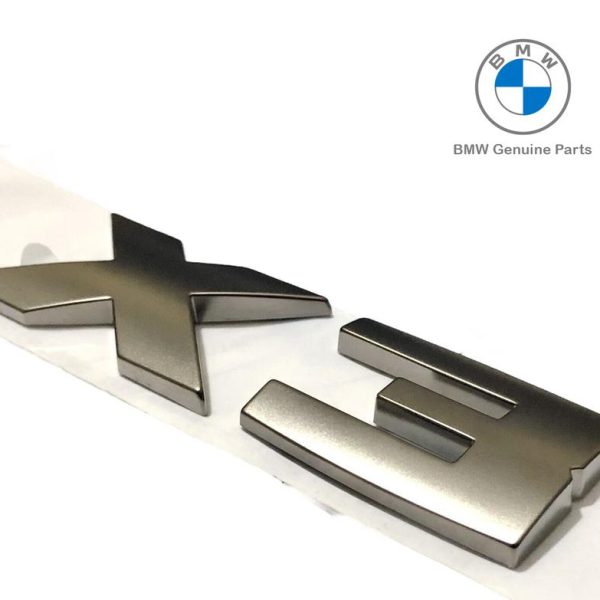 BMW G01 X3 M40i Cerium Grey Badge Emblem Logo Bagasi Belakang