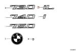 Original BMW E32 E38 iL Badge Emblem Logo Bagasi Belakang 51148136273 - Image 3