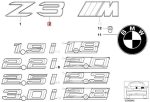 Original BMW Emblem Logo 3 untuk Z3 Badge Bagasi Belakang - Image 4