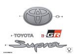Original Toyota Supra J29 GR Emblem Bagasi belakang mobil - Gambar 4