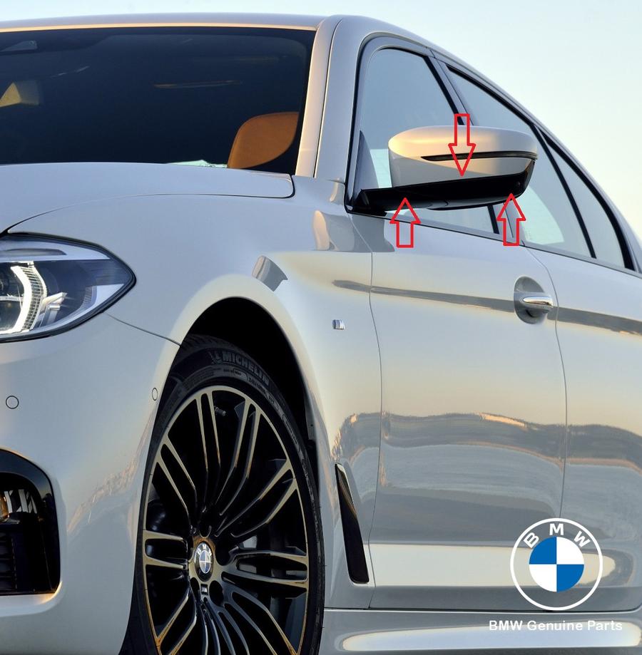 51165A1C7E5_A BMW G30 G31 G12 G14 G15 G16 Cover Kaca Spion Bawah Shadowline KIRI - Image 1
