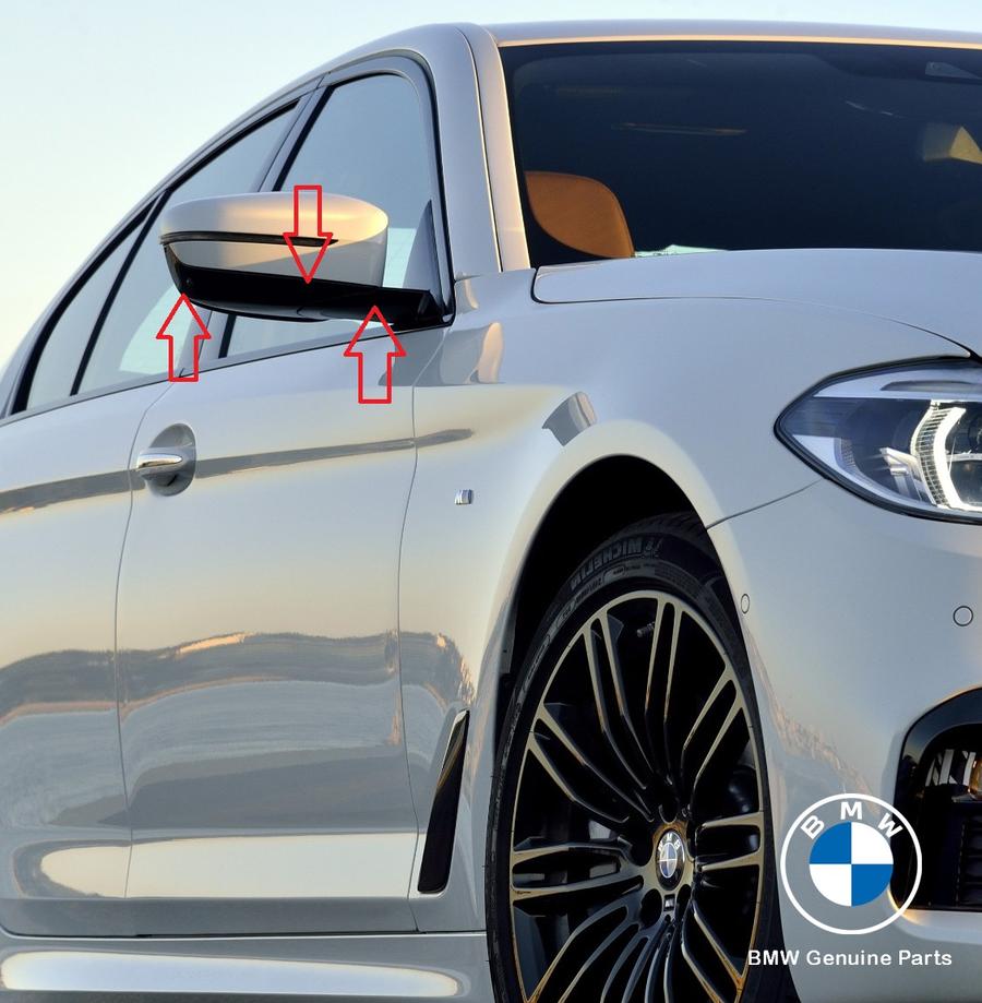 51165A1C7E6_A BMW G30 G31 G12 G14 G15 G16 Cover Kaca Spion Bawah Shadowline KANAN - Image 1