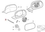 Original BMW E36 Z3 Seal Karet Dudukan Spion Mirror Gasket KANAN - Image 5