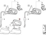 Original BMW E46 Coupe Mirror Support Ring Bingkai Kaca Spion KIRI - Image 4