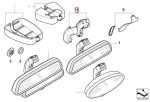 Original BMW E34 E36 E39 E46 Cover Tutup Trim Kaca Spion Tengah - Image 5