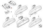 BMW E90 E92 E60 E66 E84 E89 Cover Tutup Kaca Spion Interior Tengah - Image 4