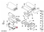 Original BMW E60 Rangka Armrest Konsol Tengah Untuk Telephone