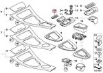 BMW E90 E91 E92 E93 Storage Tray Mat Tatakan Karet Konsol Tengah Depan - Image 5