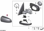 Original BMW E70 X5 E71 X6 Tutup Cover Kaca Spion Mirror Cap KANAN - Image 5
