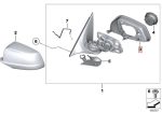 Original BMW F10 F11 Mirror Support Ring Bingkai Kaca Spion KIRI - Image 5