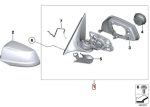Original BMW F10 Shadowline Rumah Kaca Spion Motor Elektrik KIRI - Gambar 3