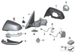 Original BMW F48 X1 Tutup Cover Kaca Spion Mirror Cap KIRI 51167386567 - Image 4