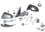 Original BMW F48 X1 Tutup Cover Kaca Spion Mirror Cap KANAN 51167386568 - Image 4