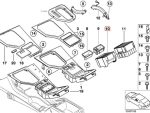 Original BMW E39 Storage Partisi Konsol Roller Cover 51168159698 - Image 6