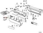 Original BMW E36 Tombol Pembuka Laci Glove Box + Per Pegas Black - Image 5