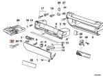 Original BMW E36 Tombol Pembuka Laci Glove Box Grey 51168170672 - Image 4