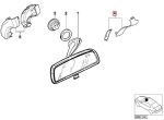 Original BMW E36 E46 Cover Tutup Kaca Spion Interior Bagian Tengah - Image 4