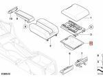 Original BMW E39 Storage Tray Box Tatakan Armrest Konsol Tengah 51168196967 - Image 6