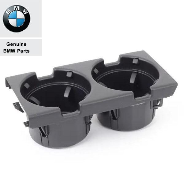 Original BMW E46 Front Cup Holder Insert Konsol Tengah Black