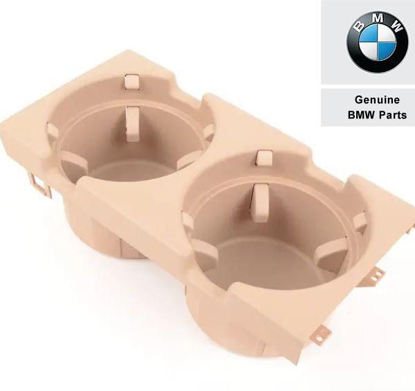 Original BMW E46 Front Cup Holder Insert Konsol Tengah Beige