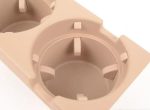 Original BMW E46 Front Cup Holder Insert Konsol Tengah Beige - Gambar 3