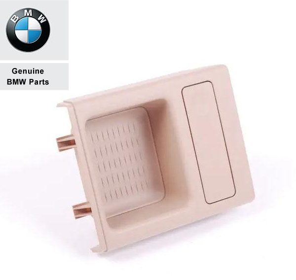 Original BMW E46 Coin Box Insert Tempat Koin Konsol Tengah Beige