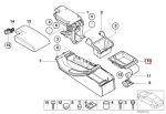 BMW E46 Storage Tray Kotak Penyimpanan Armrest Konsol Tengah Black - Gambar 4