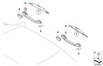 Original BMW E46 Pegangan Handle Plafon Depan Kiri / Kanan Beige - Image 4