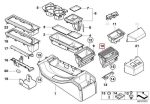 Original BMW E46 Ashtray Asbak Konsol Tengah Belakang Beige - Image 5