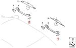 BMW E46 Cover Tutup Pegangan Handle Plafon KIRI Bag. Belakang Grey - Image 5
