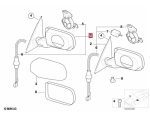 Original BMW E46 318i 325i Sedan Mirror Assembly Rumah Kaca Spion KANAN Non Folding 51168245126 - Image 3