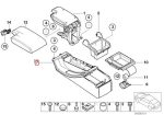 Original BMW E46 Middle Console Partisi Konsol Tengah Grey Abu Armrest - Image 5