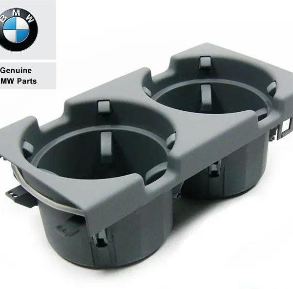 Original BMW E46 Front Cup Holder Insert Konsol Tengah Grey