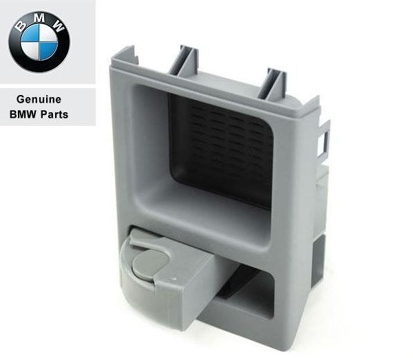Original BMW E46 Coin Box Insert Tempat Koin Konsol Tengah Grey