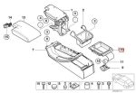 Original BMW E46 Storage Tray Kotak Penyimpanan Armrest Konsol Tengah Grey 51168248566 - Image 6