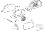 Original BMW E36 Z3 Mirror Glass Kaca Spion KANAN