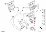 Original BMW Z3 Cover Trim Bingkai Area Gear Selector Black - Image 3