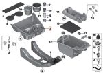 Original BMW F25 X3 Cup Holder Konsol Tengah Depan 51169184498 - Image 5