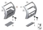 BMW F10 Cover Belakang Konsol Tengah AC Pemantik Rokok Grey Non RSE - Gambar 5